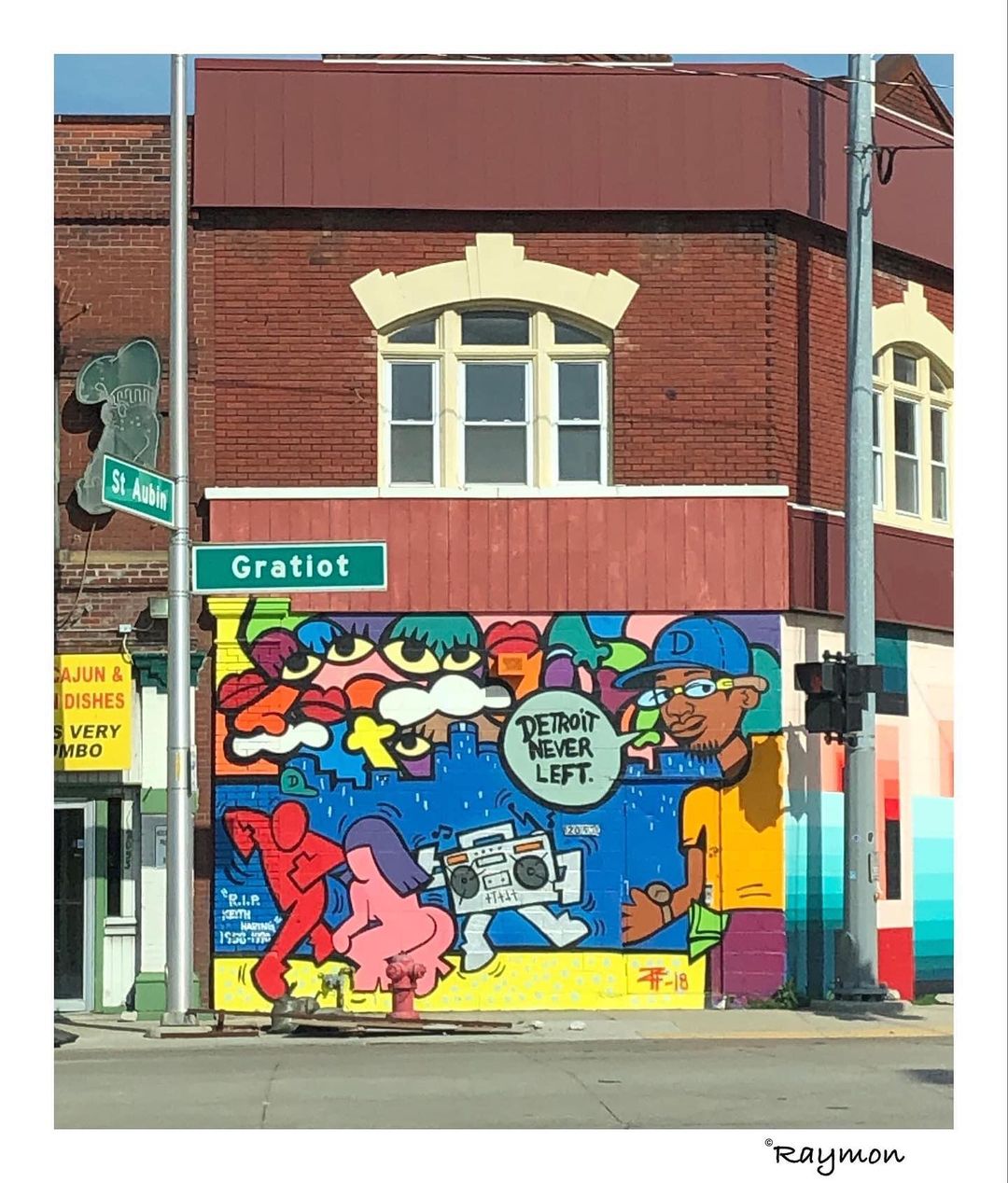 底特律街头艺术涂鸦