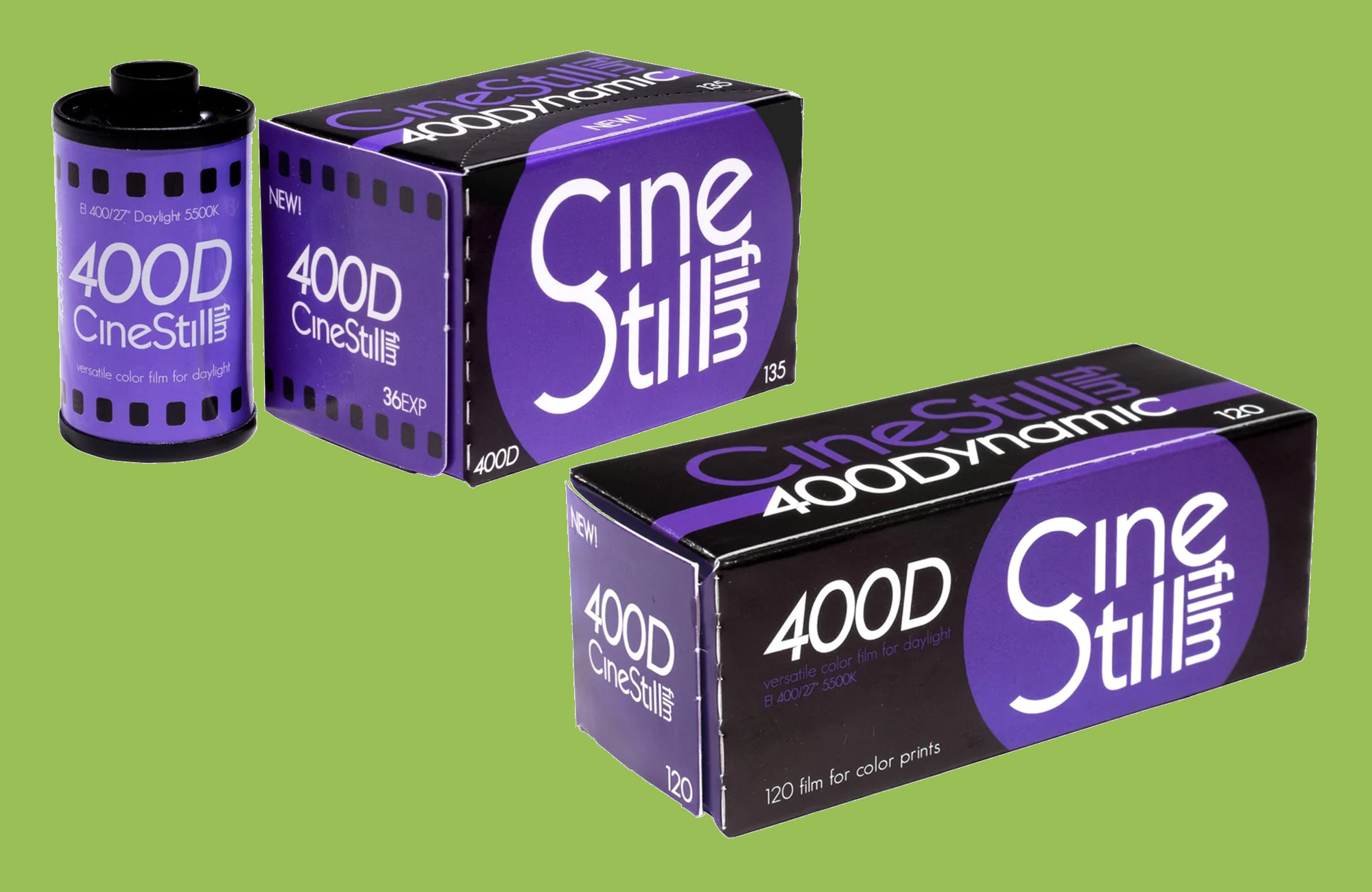 你现在可以买Cinestill 400 d彩色负片的35毫米和媒体格式