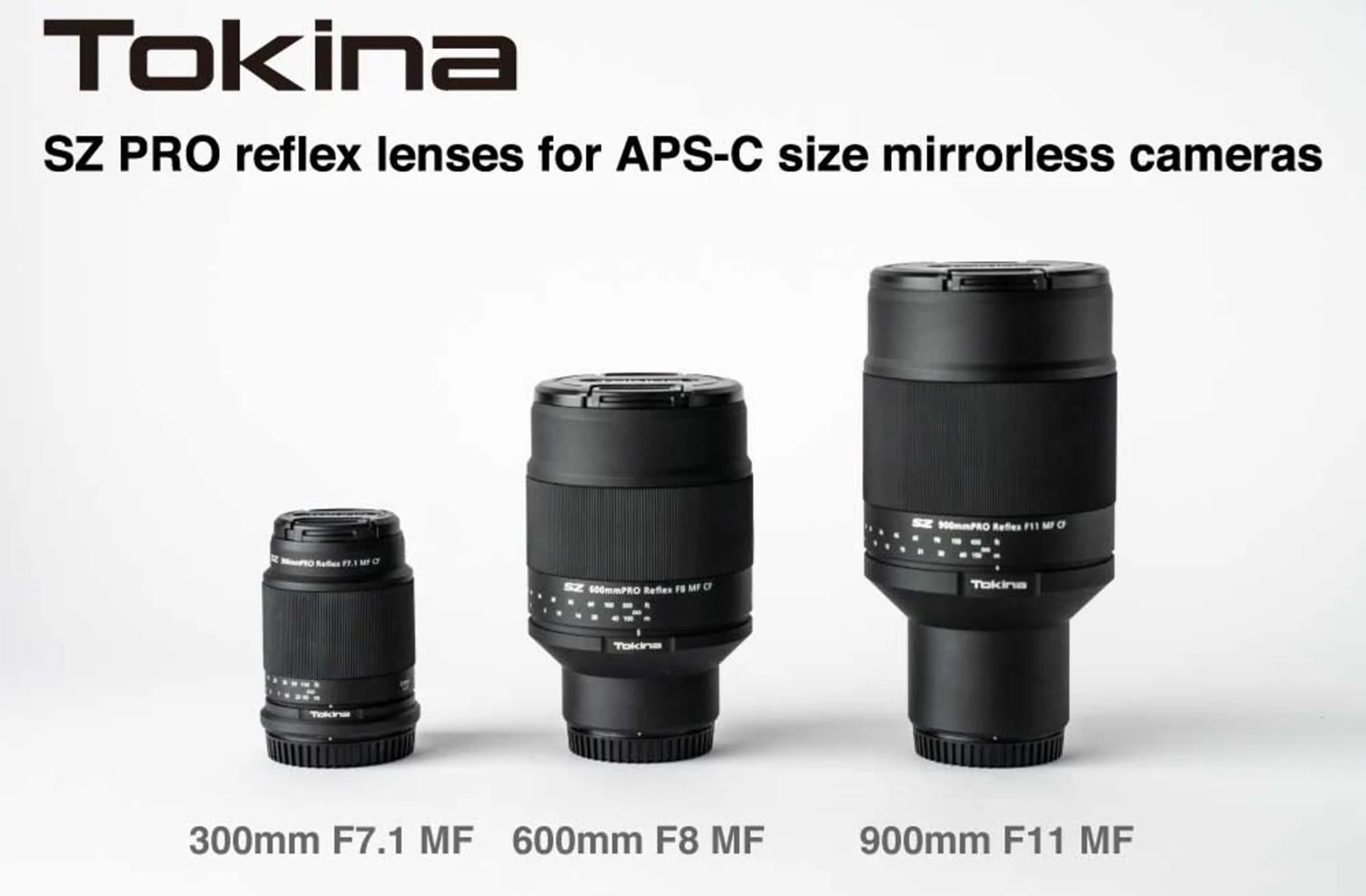 Tokina现在为索尼、佳能和富士APS-C相机提供三种超紧凑超长焦镜头。