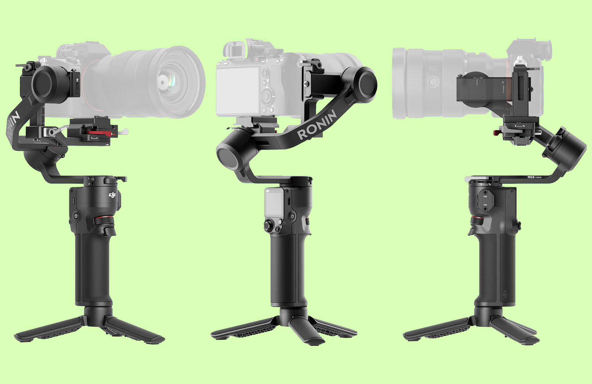 大疆的RS 3 Mini是一款轻便、小巧的无反光镜相机稳定器